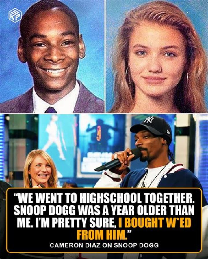 Cameron Diaz Claims She Bought Weed From Snoop Dogg In High School