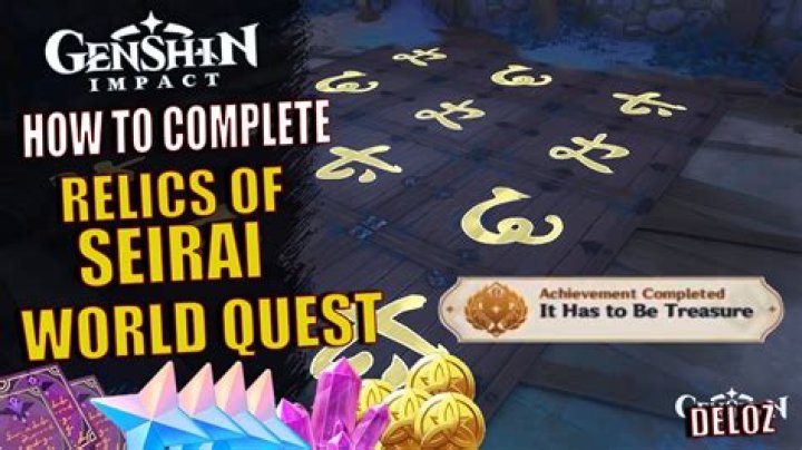How to complete Relics of Seirai world quest puzzle