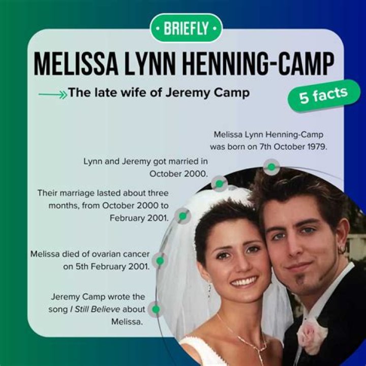 Revisiting the Times Melissa Lynn Henning-Camp Spent As Jeremy Camps Wife Before Her Death