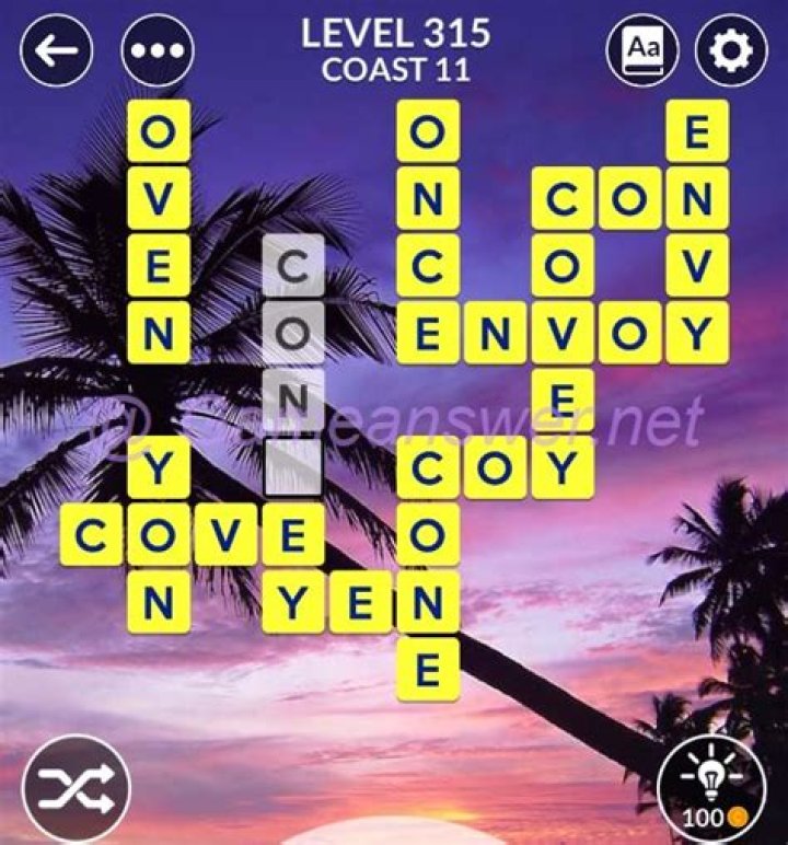 Wordscapes Level 315 Answers ·